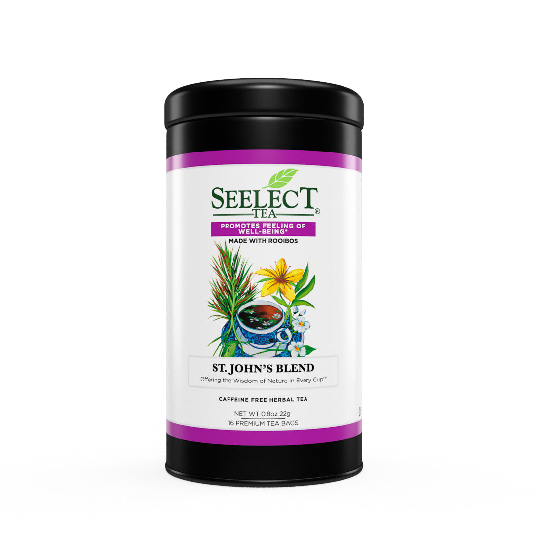 Seelect Tea St. John's Blend packaging on a white background