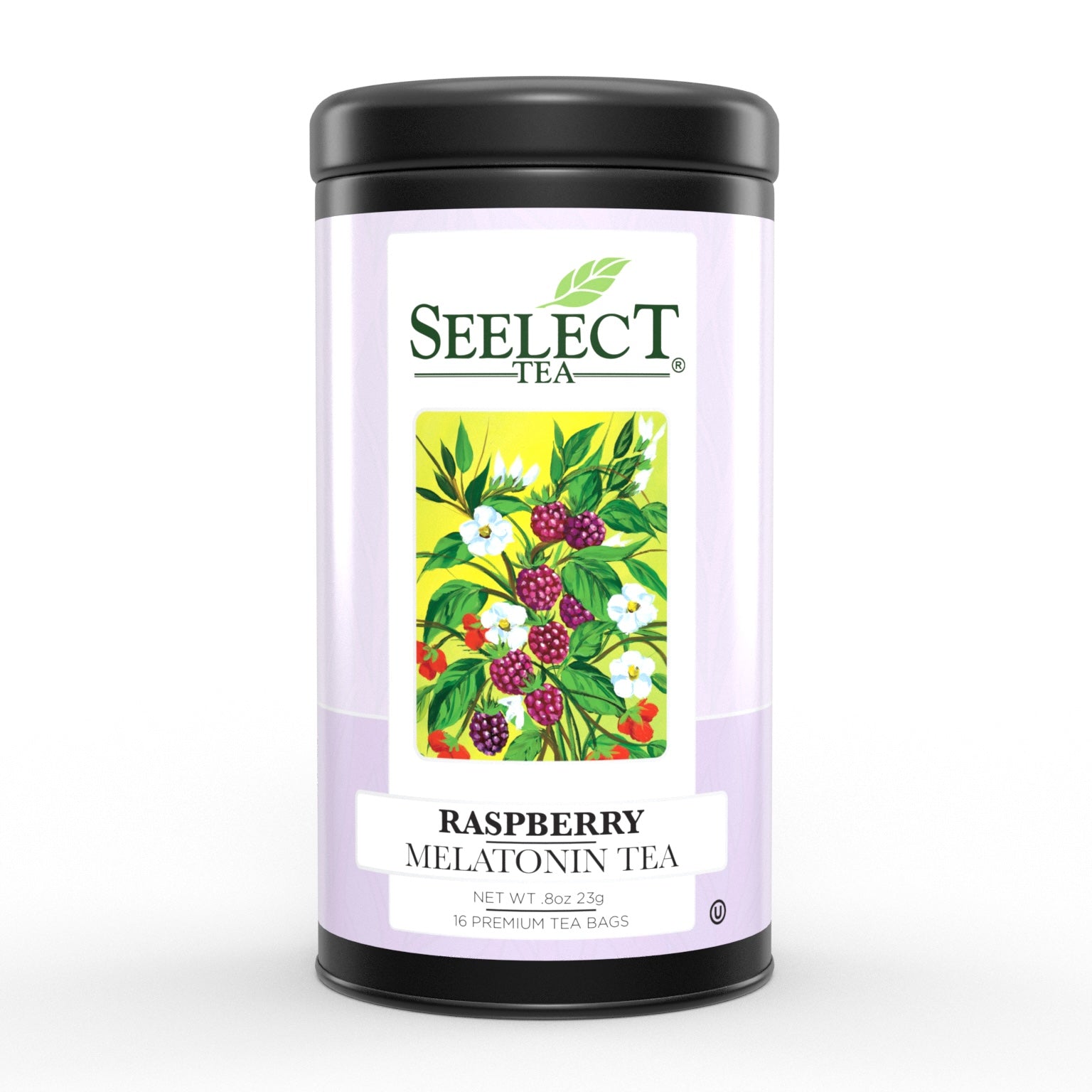 Package of Raspberry Melatonin Tea - 16 Bags