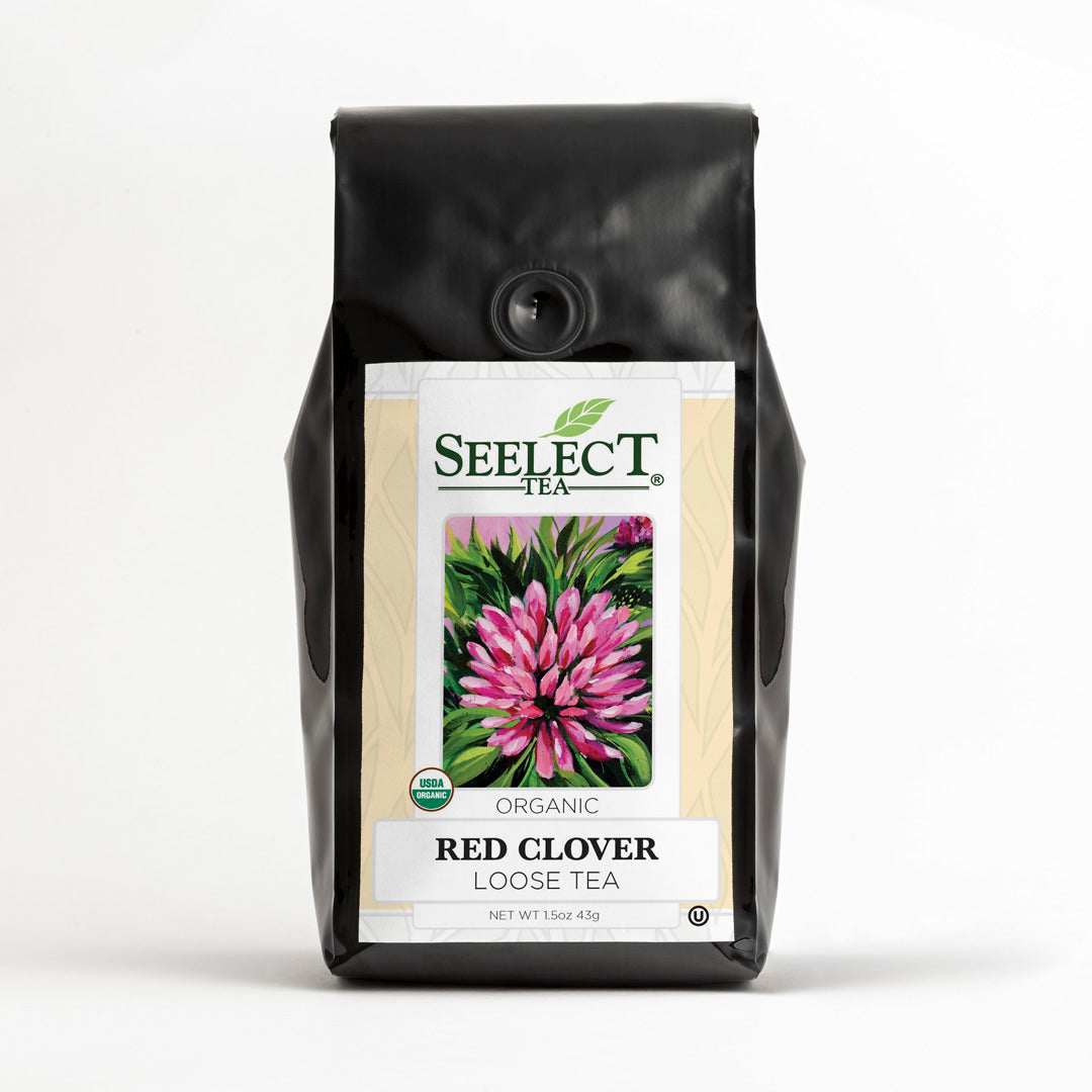 Package of Red Clover Tea, Organic - Loose Leaf