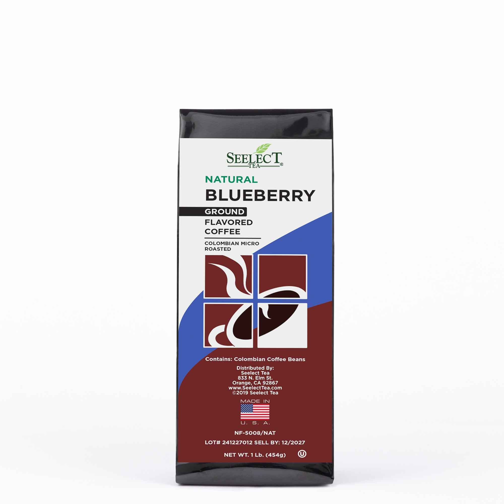 Package of Blueberry Flavored Coffee Beans