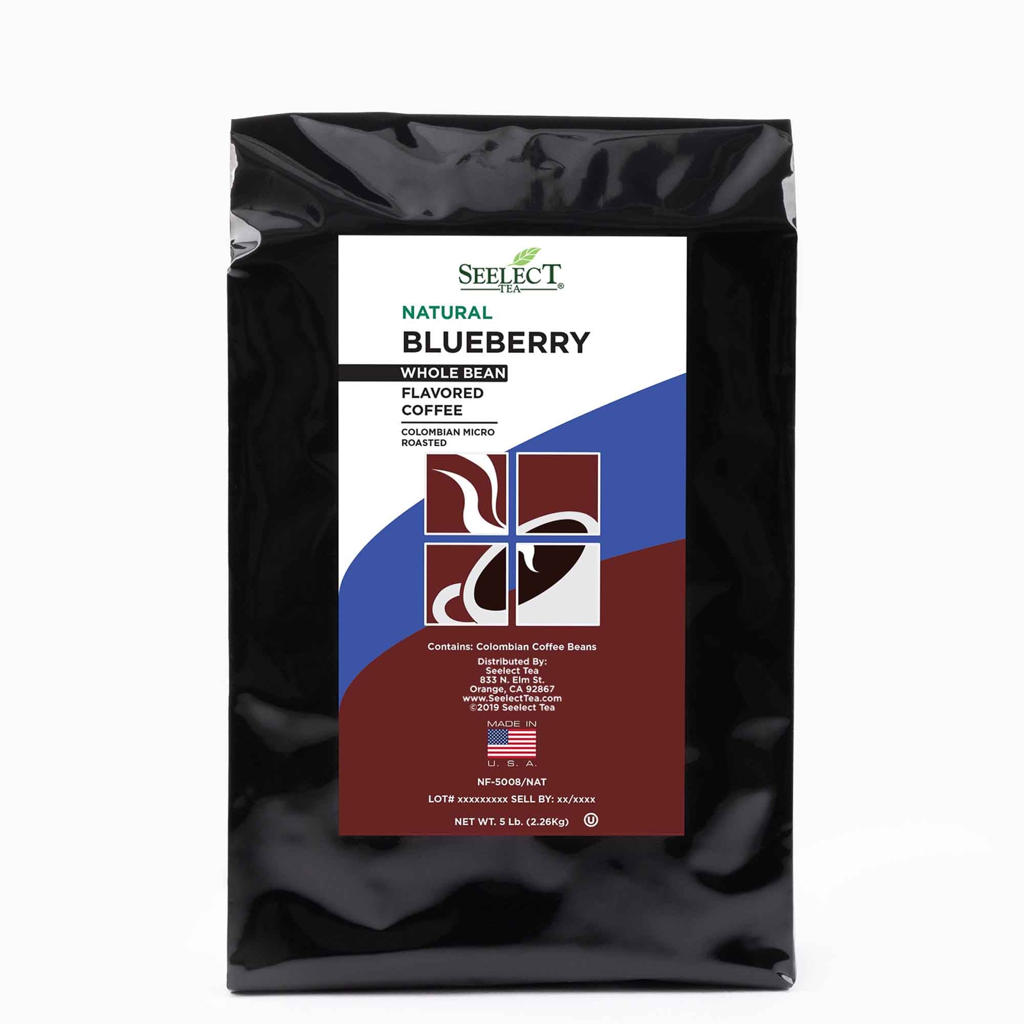 Package of Blueberry Flavored Coffee Beans