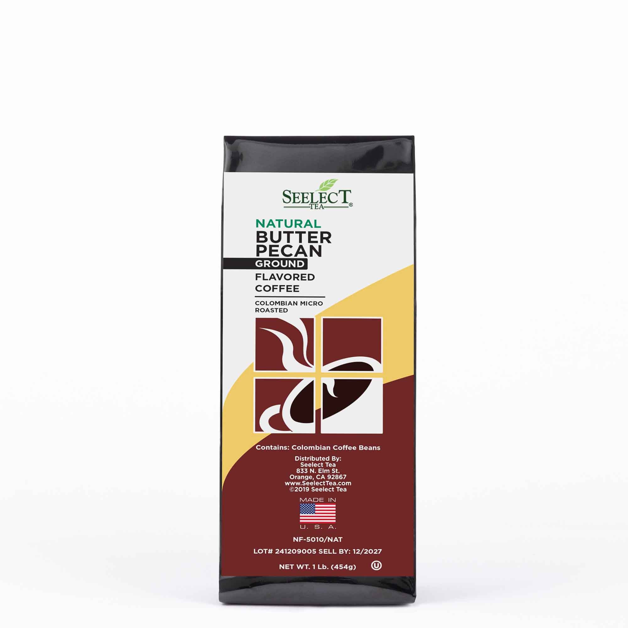 Package of Butter Pecan Flavored Coffee Beans