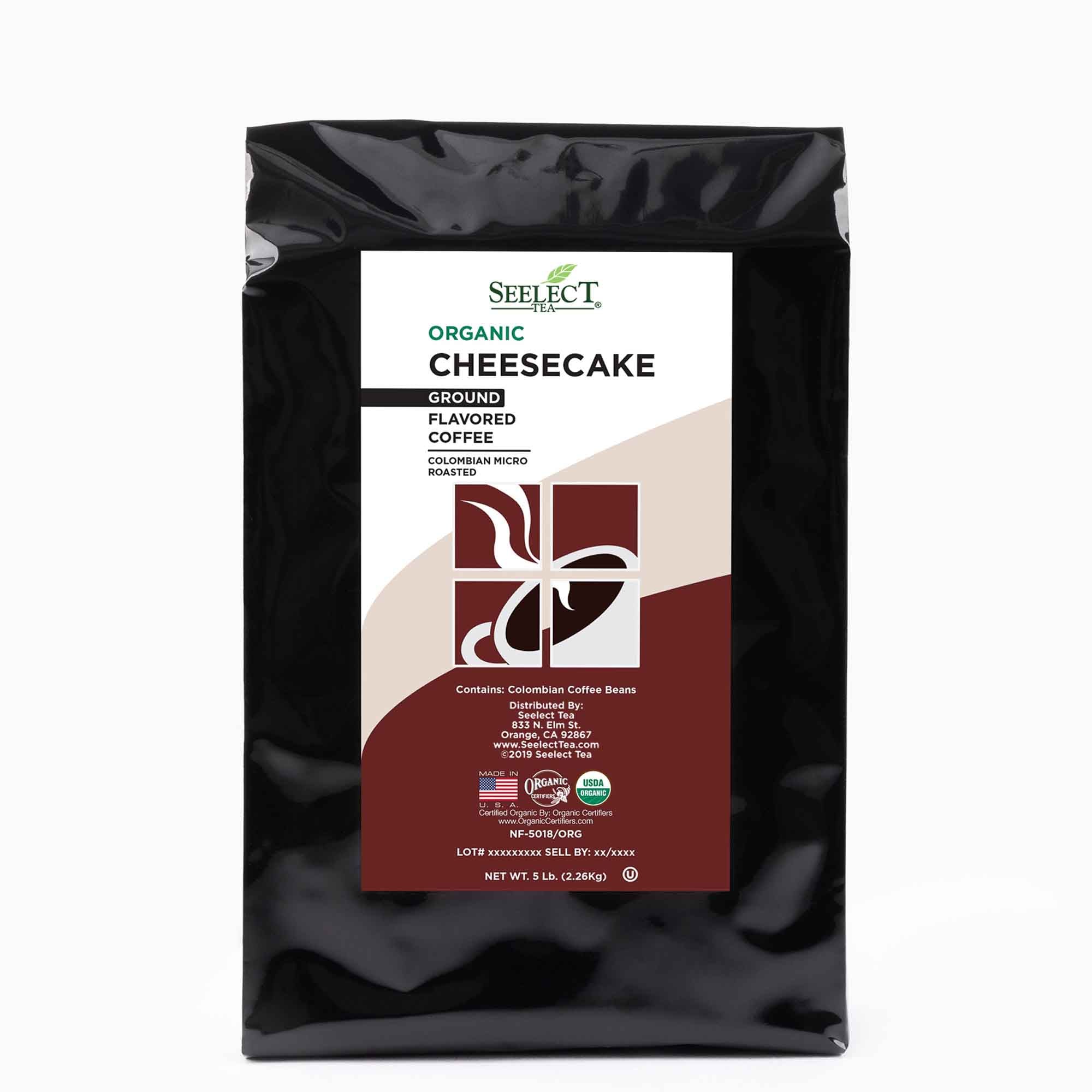 Package of Organic Cheesecake Flavored Coffee Beans