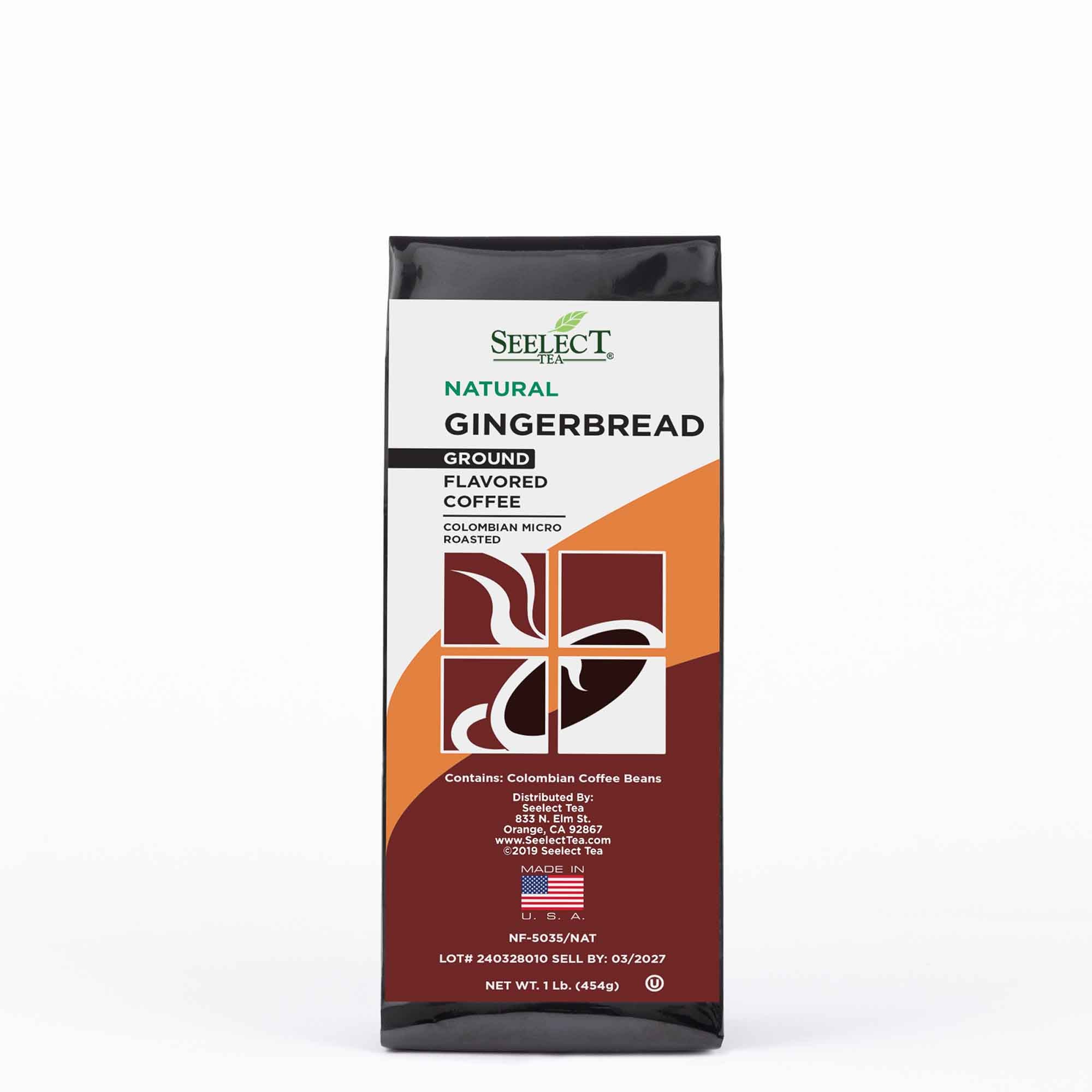 Package of Gingerbread Flavored Coffee Beans