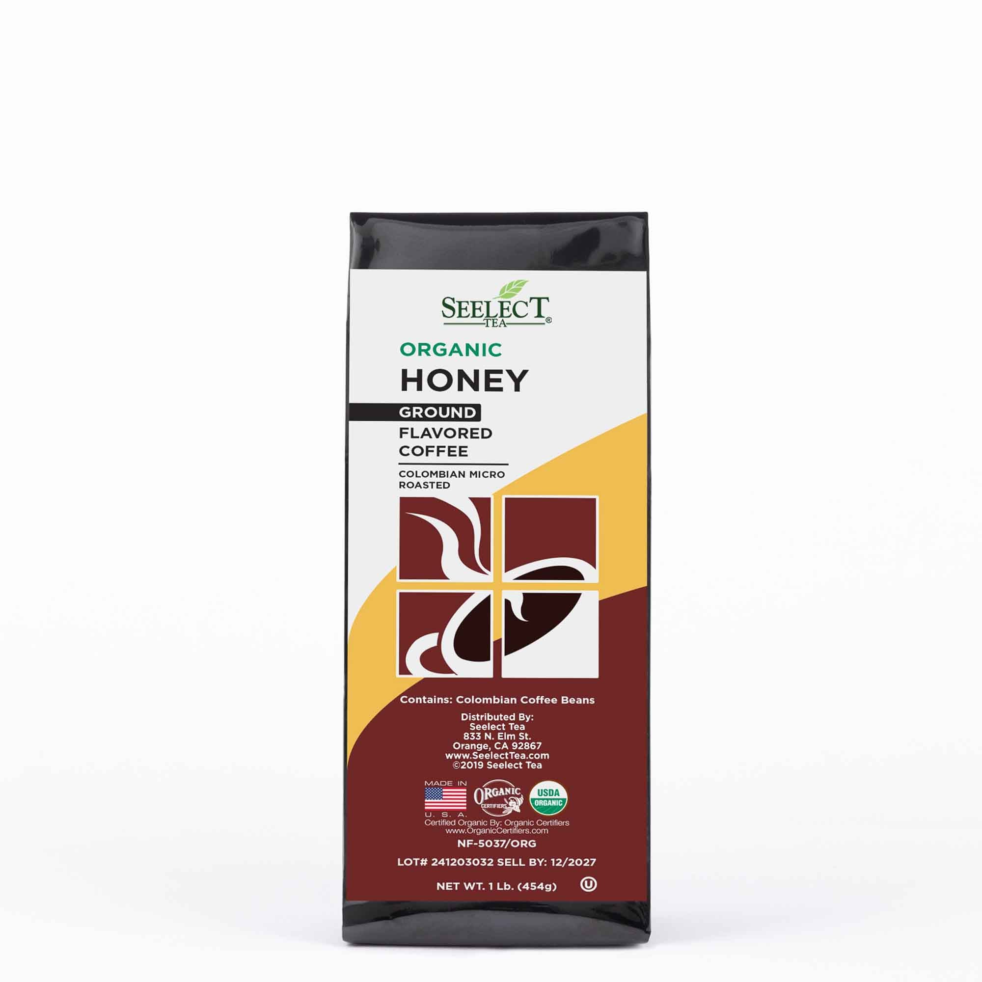 Package of Organic Honey Flavored Coffee Beans