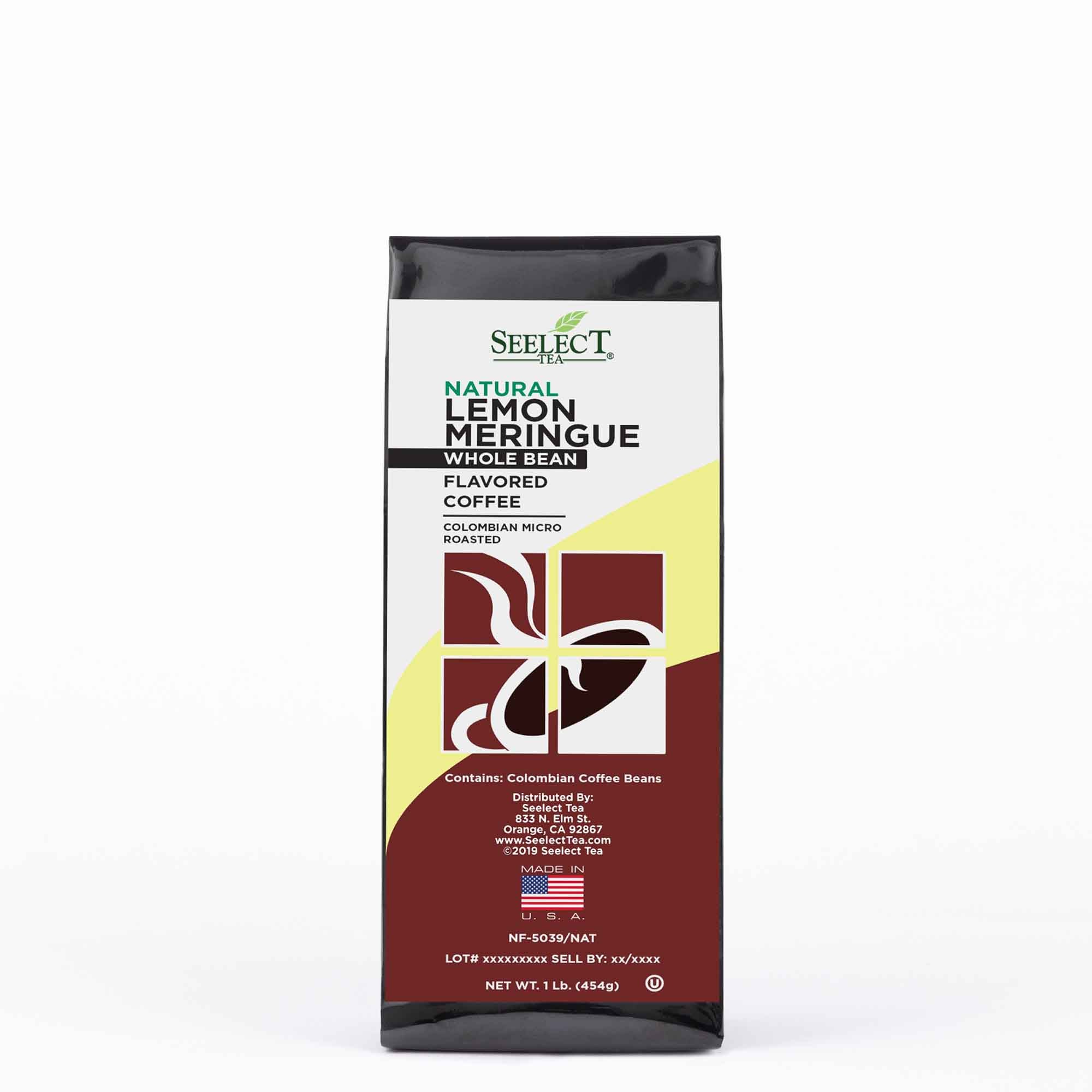 Package of Lemon Meringue Flavored Coffee Beans
