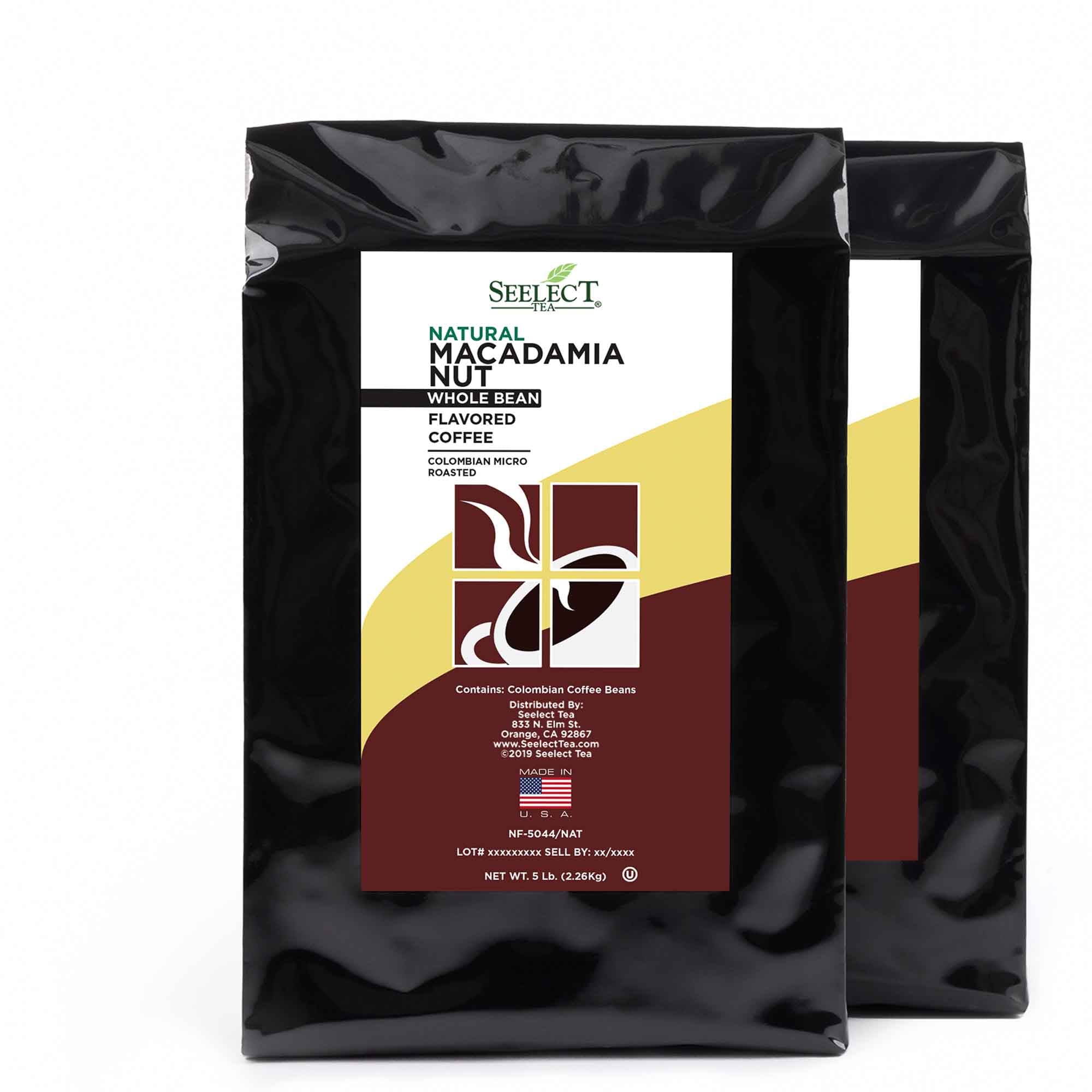 Package of Macadamia Nut Flavored Coffee Beans