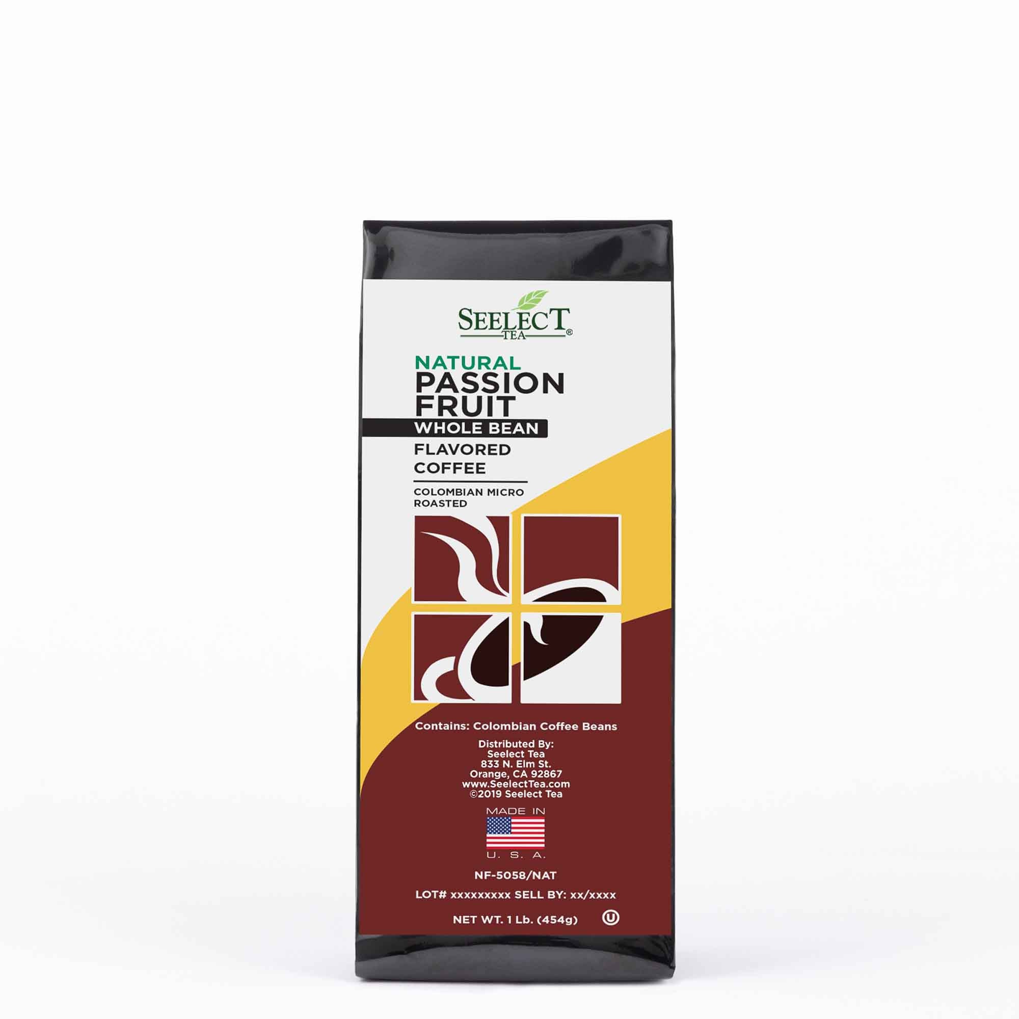 Package of Passion Fruit Flavored Coffee Beans