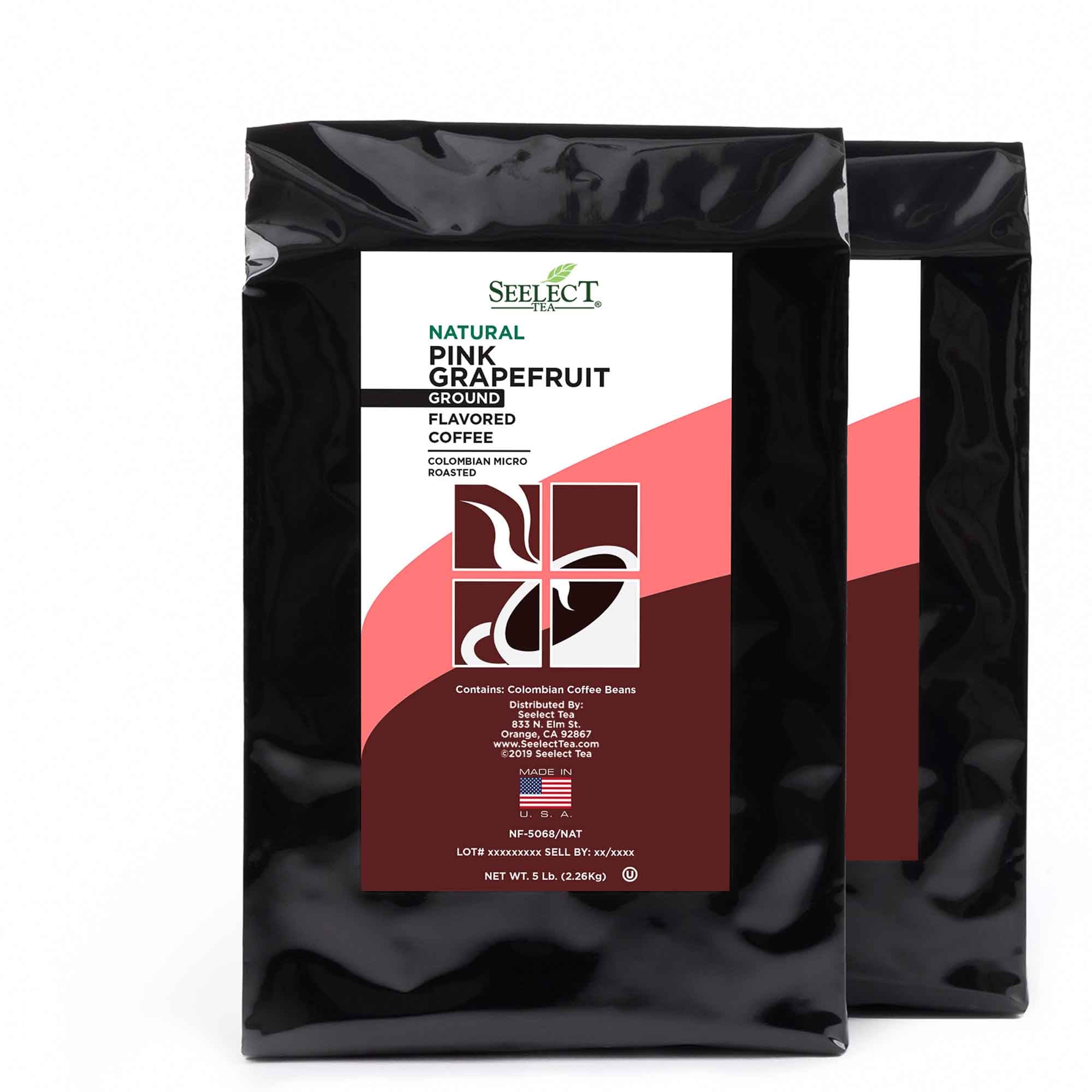 Package of Pink Grapefruit Flavored Coffee Beans