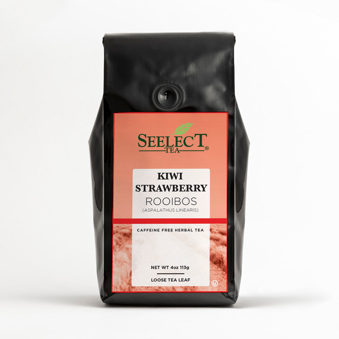 Package of Kiwi Strawberry Rooibos Tea - Loose Leaf