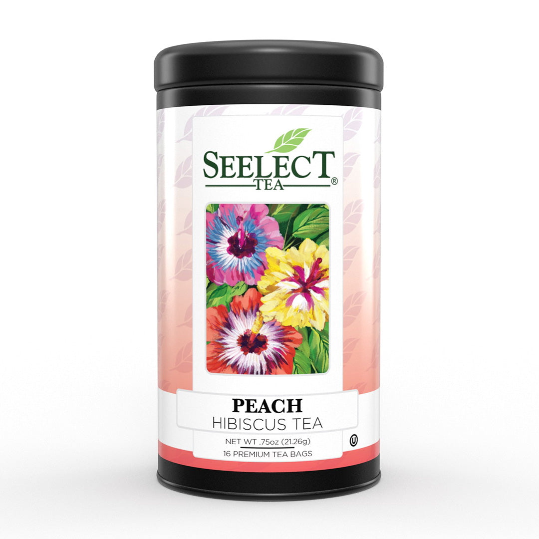 Package of Peach Hibiscus Tea - 16 Bags