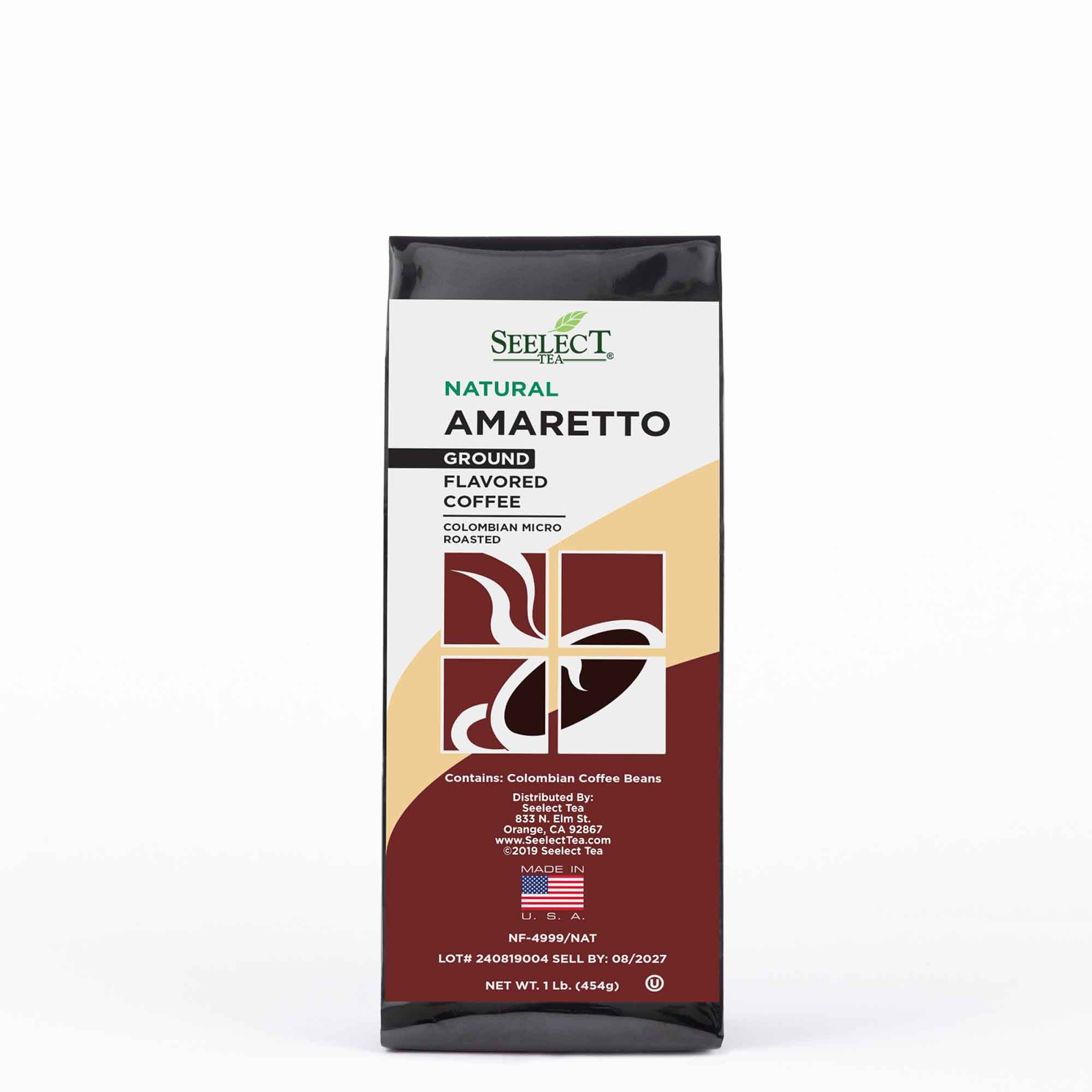 Package of Amaretto Flavored Coffee Beans