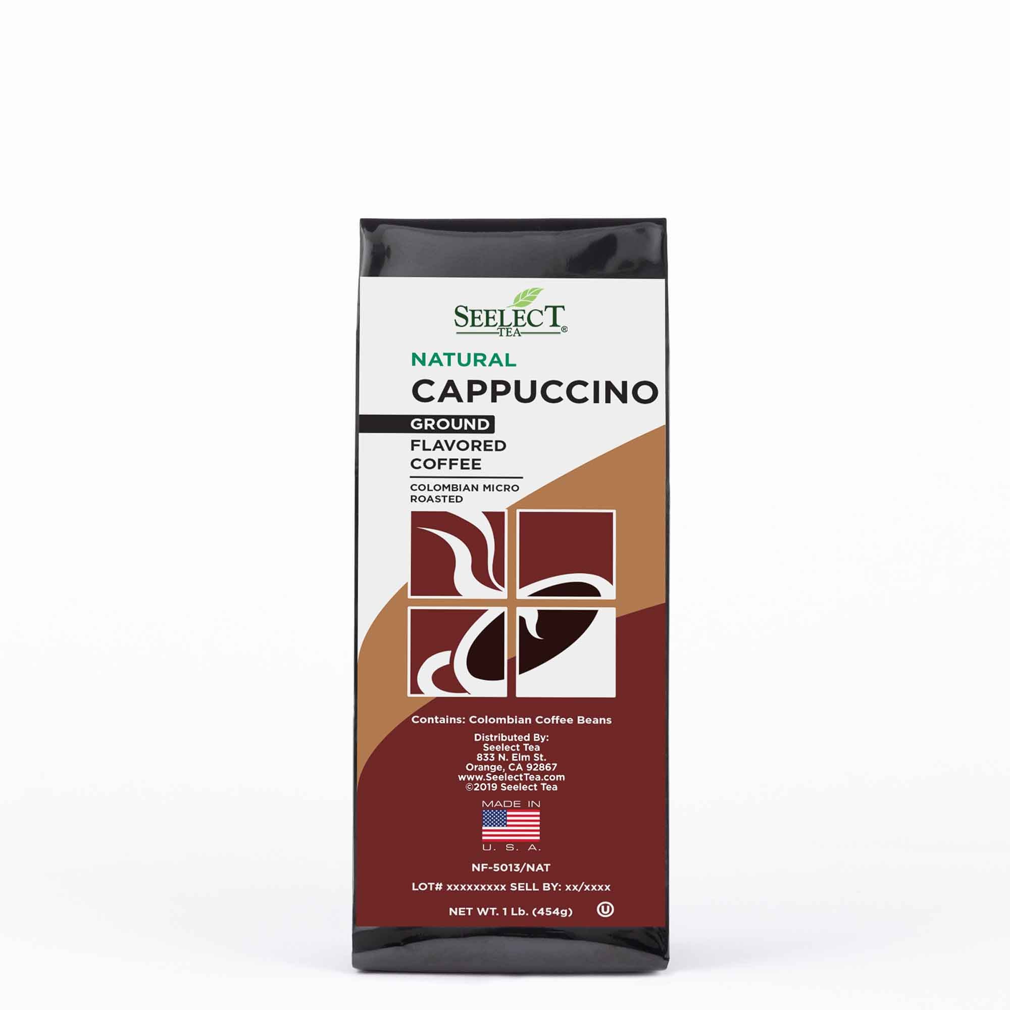 Package of Cappuccino Flavored Coffee Beans
