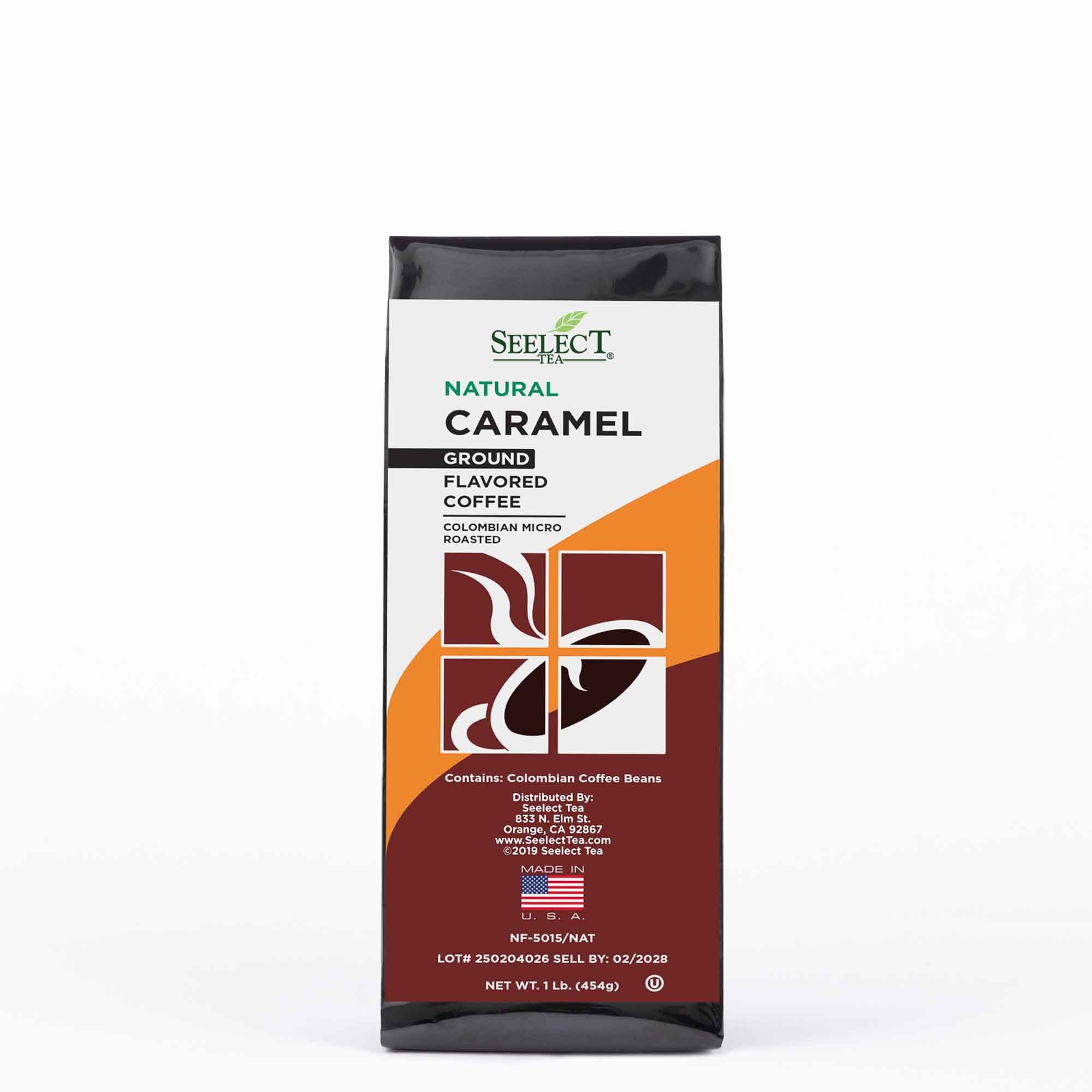 Package of Caramel Flavored Coffee Beans