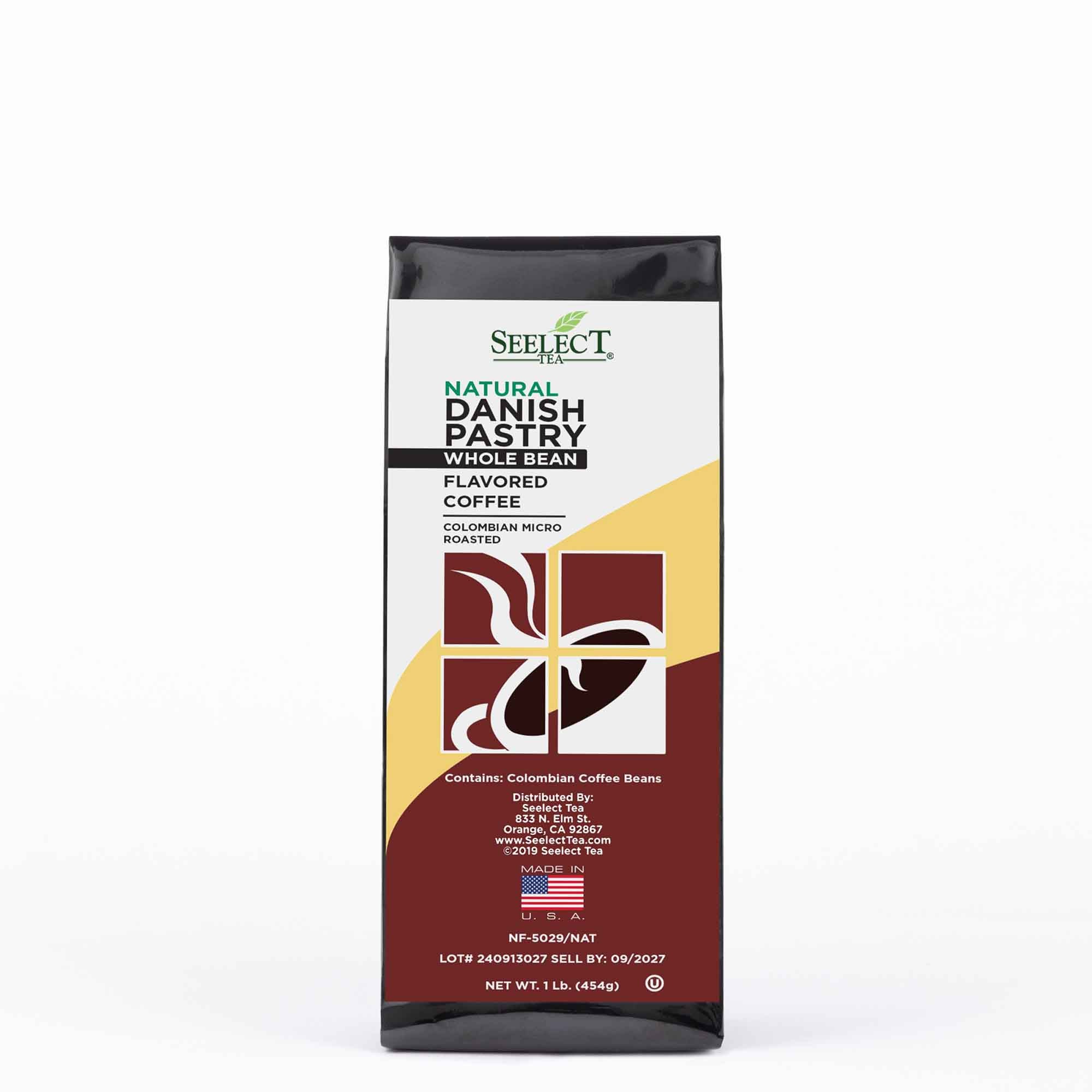 Package of Danish Pastry Flavored Coffee Beans