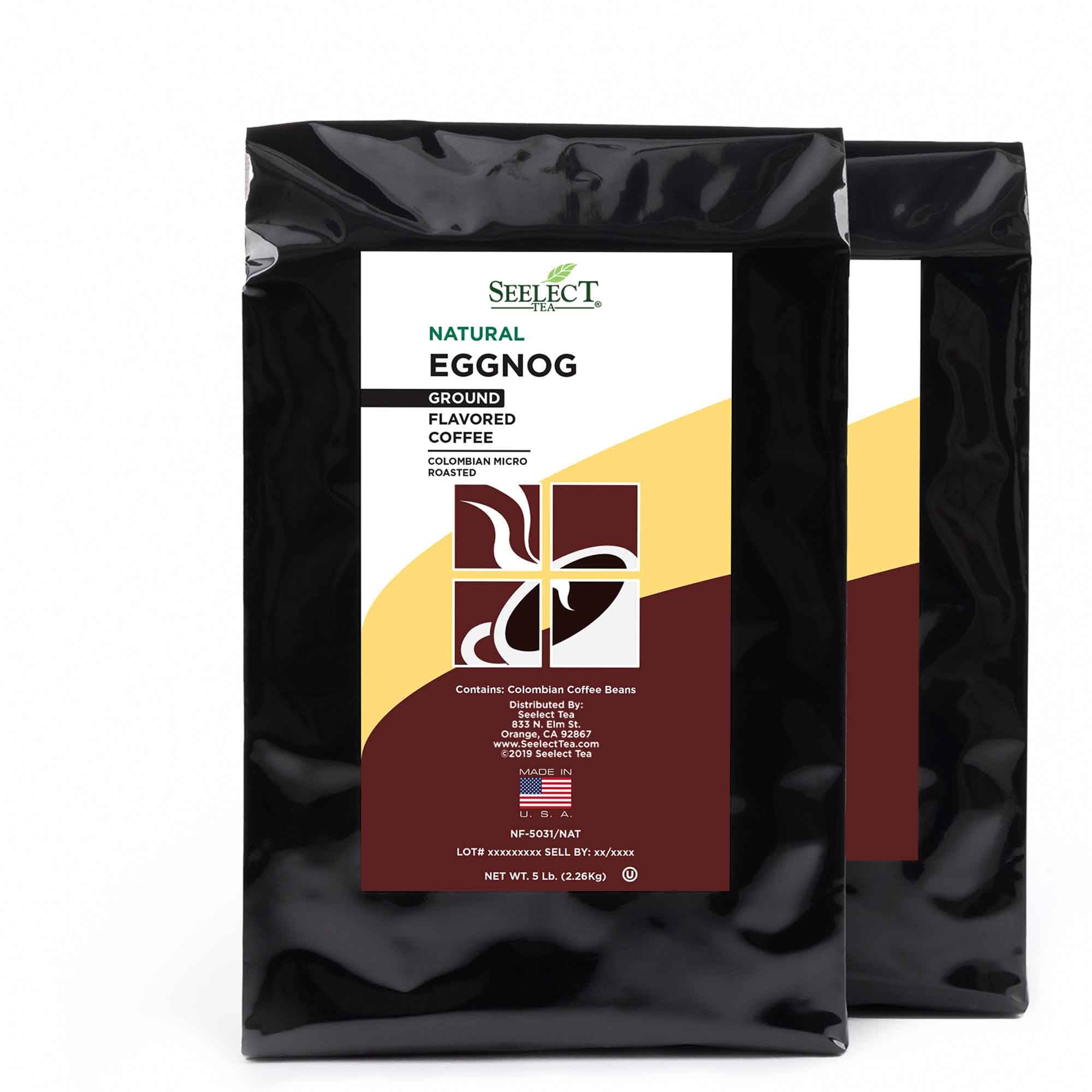 Package of Eggnog Flavored Coffee Beans