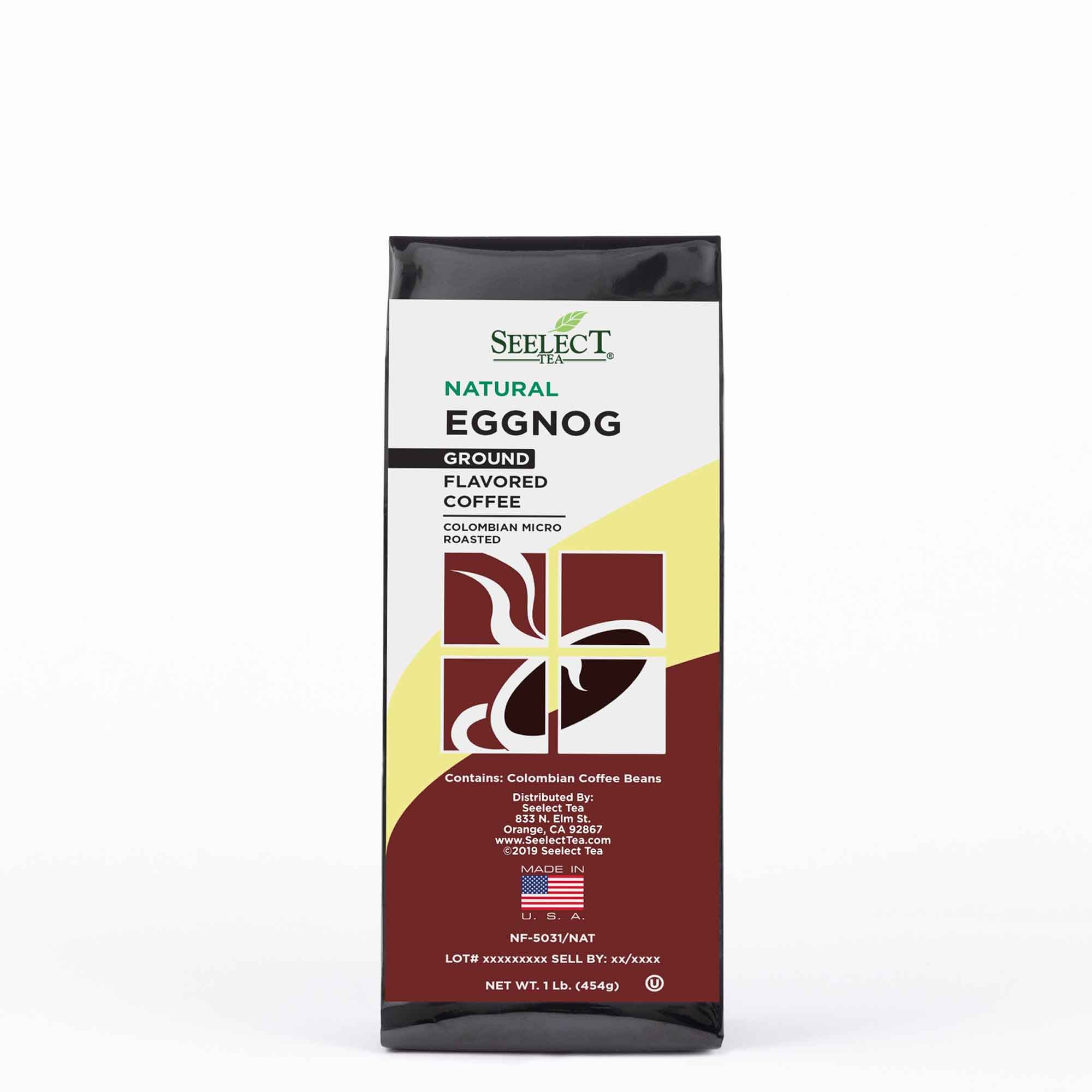 Package of Eggnog Flavored Coffee Beans
