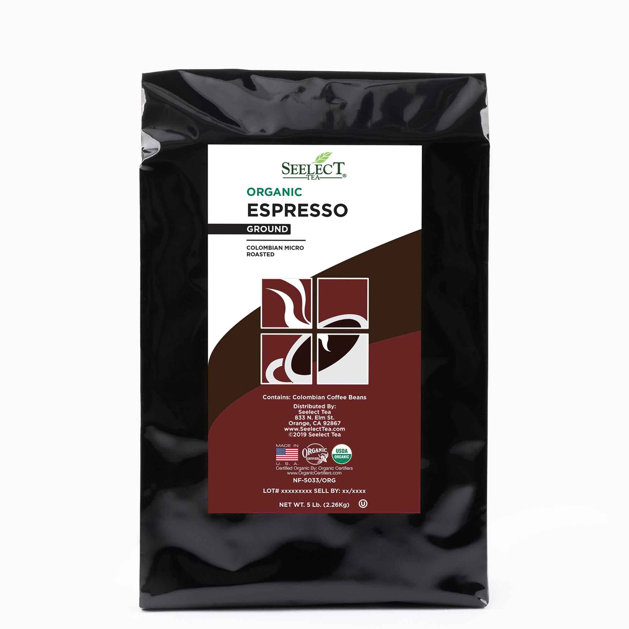 Package of Organic Espresso Coffee Beans