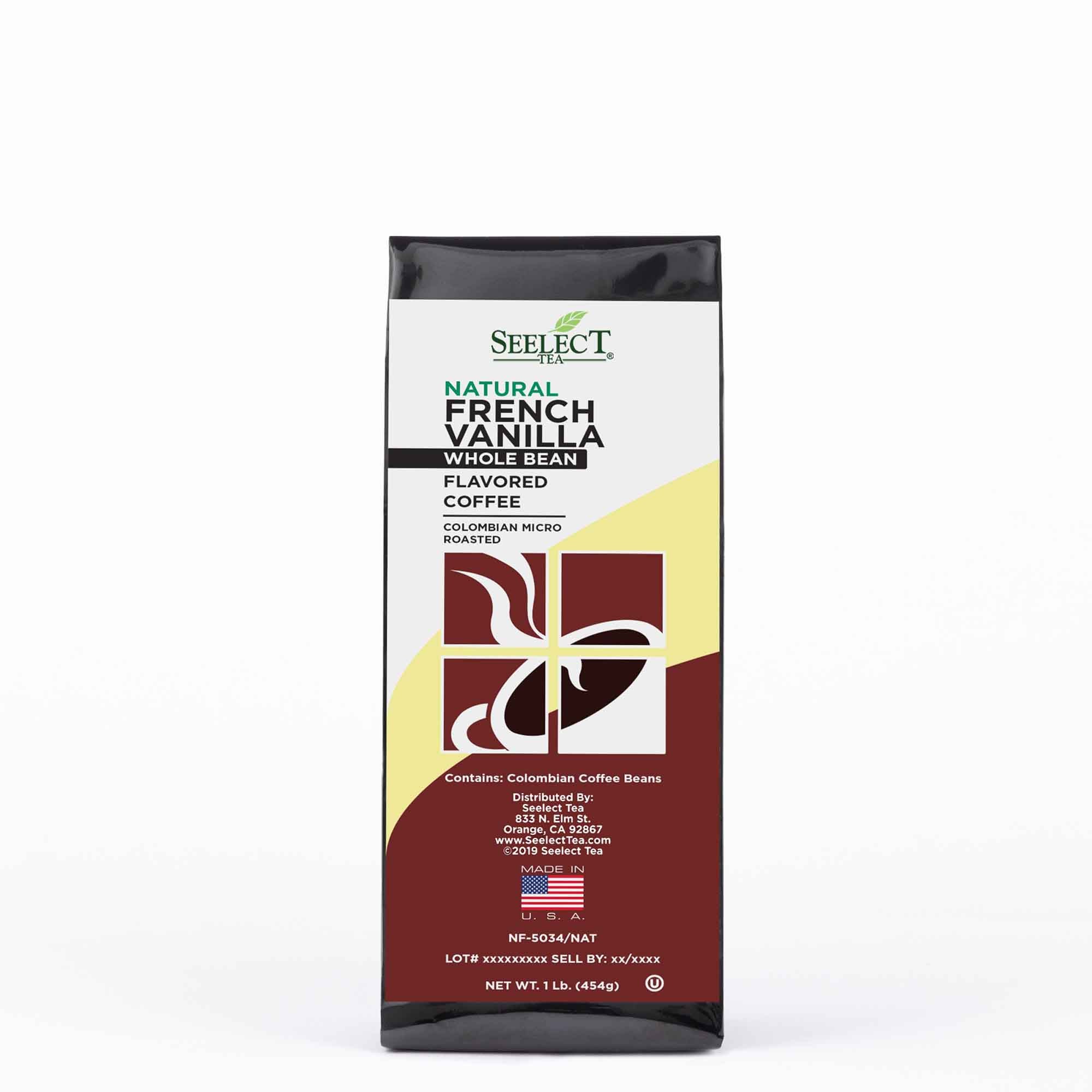 Package of French Vanilla Flavored Coffee Beans