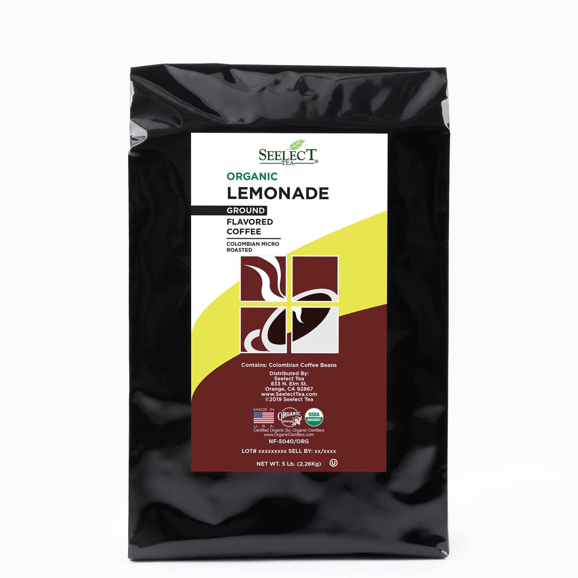 Package of Organic Lemonade Flavored Coffee Beans