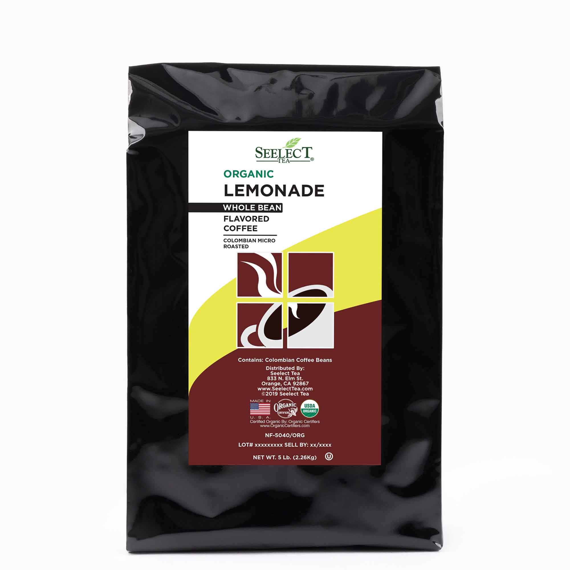Package of Organic Lemonade Flavored Coffee Beans