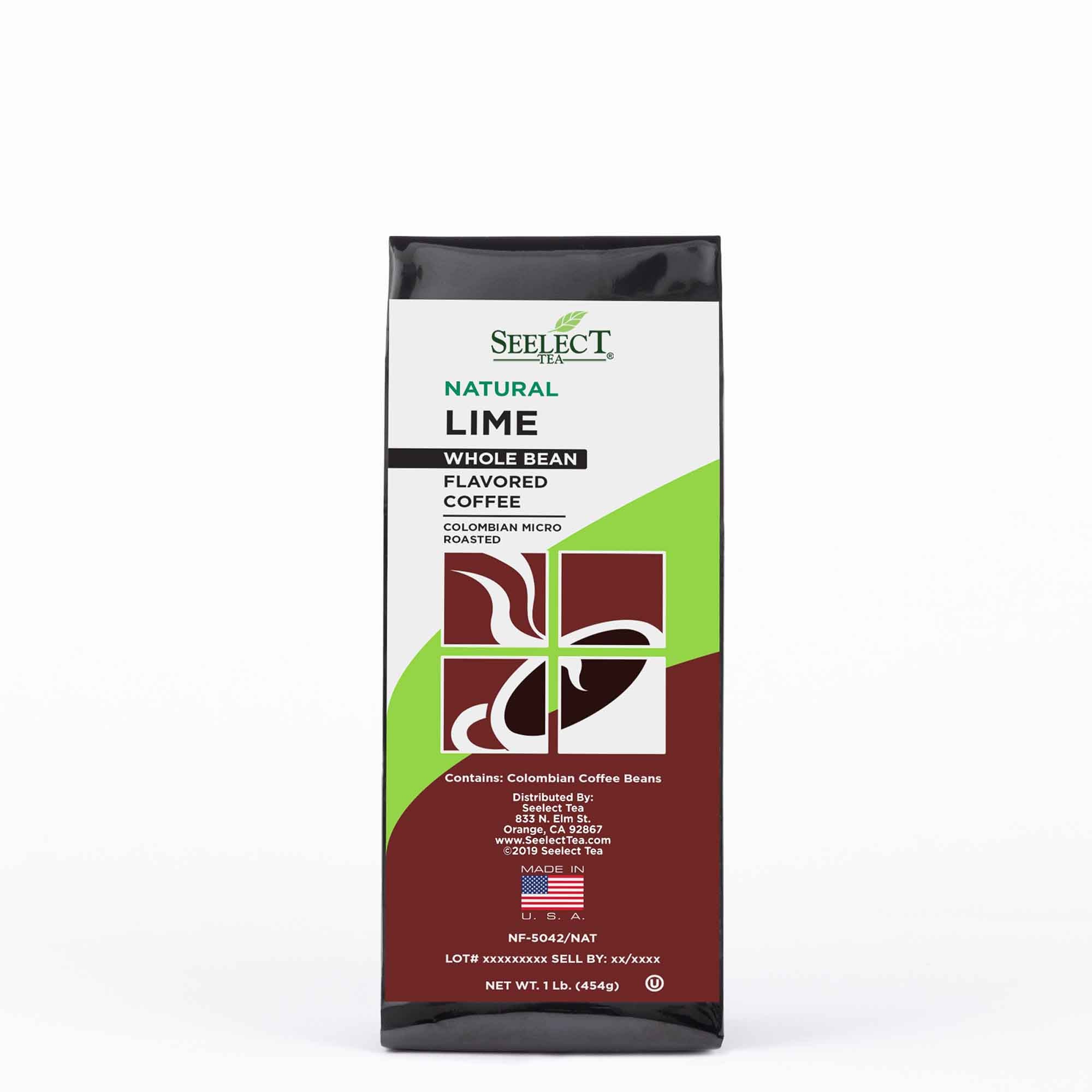 Package of Lime Flavored Coffee Beans
