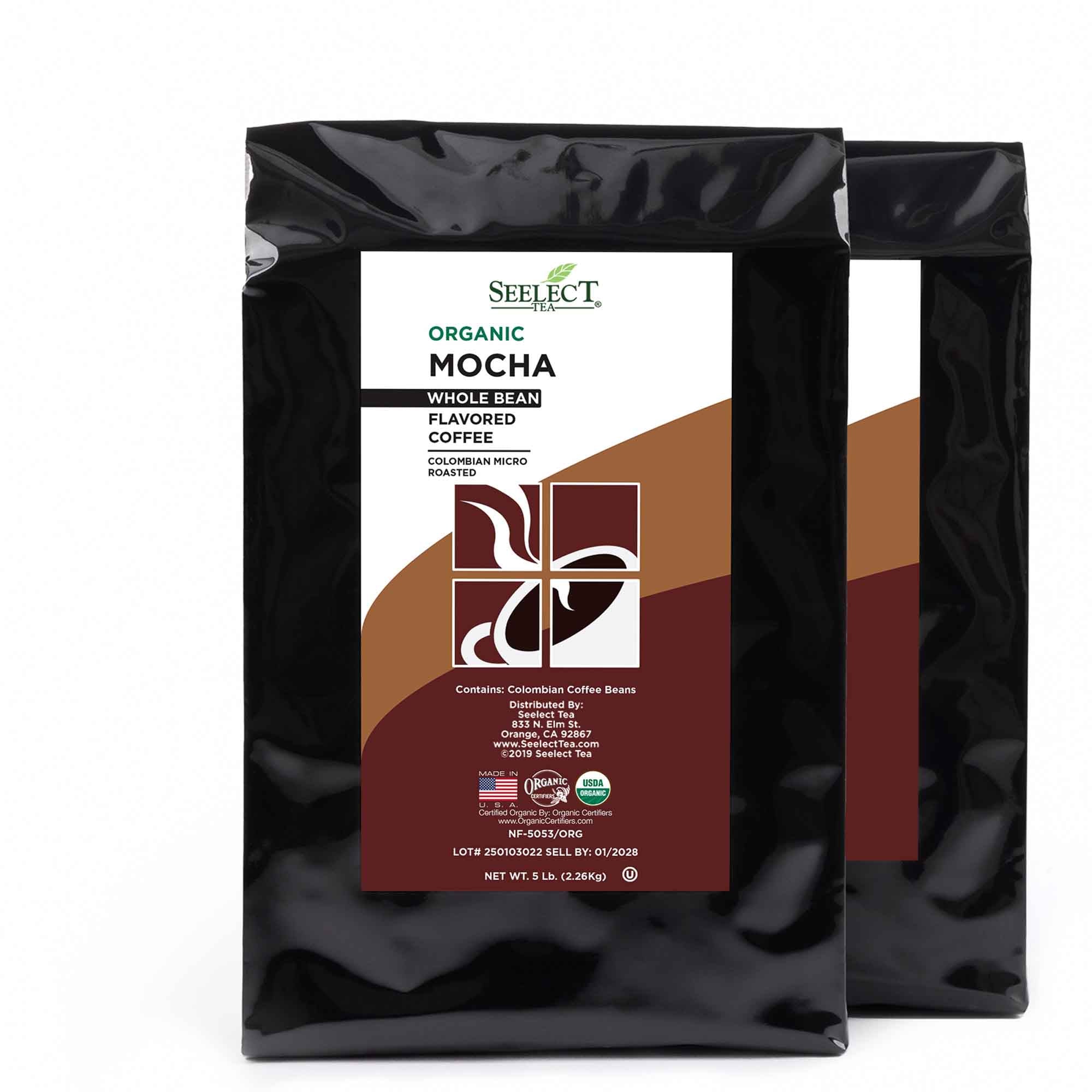 Package of Organic Mocha Coffee Beans