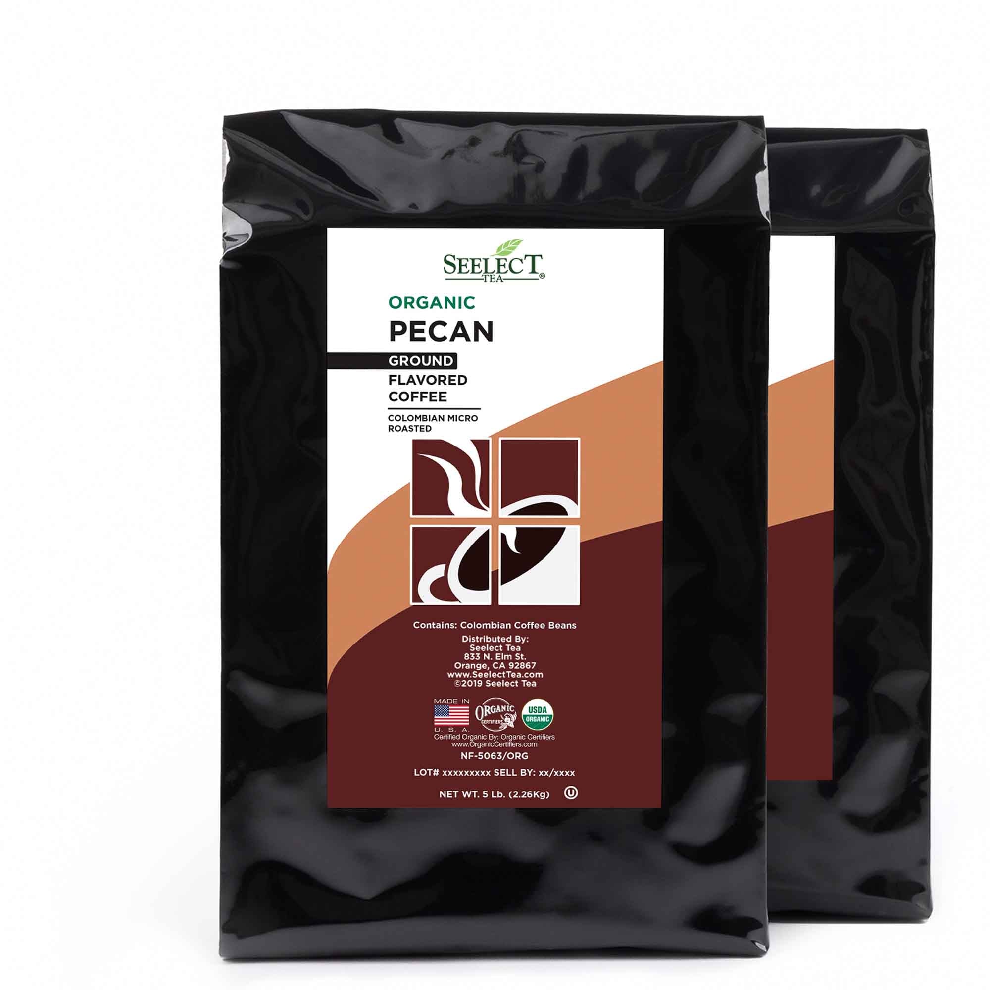 Package of Organic Pecan Flavored Coffee Beans