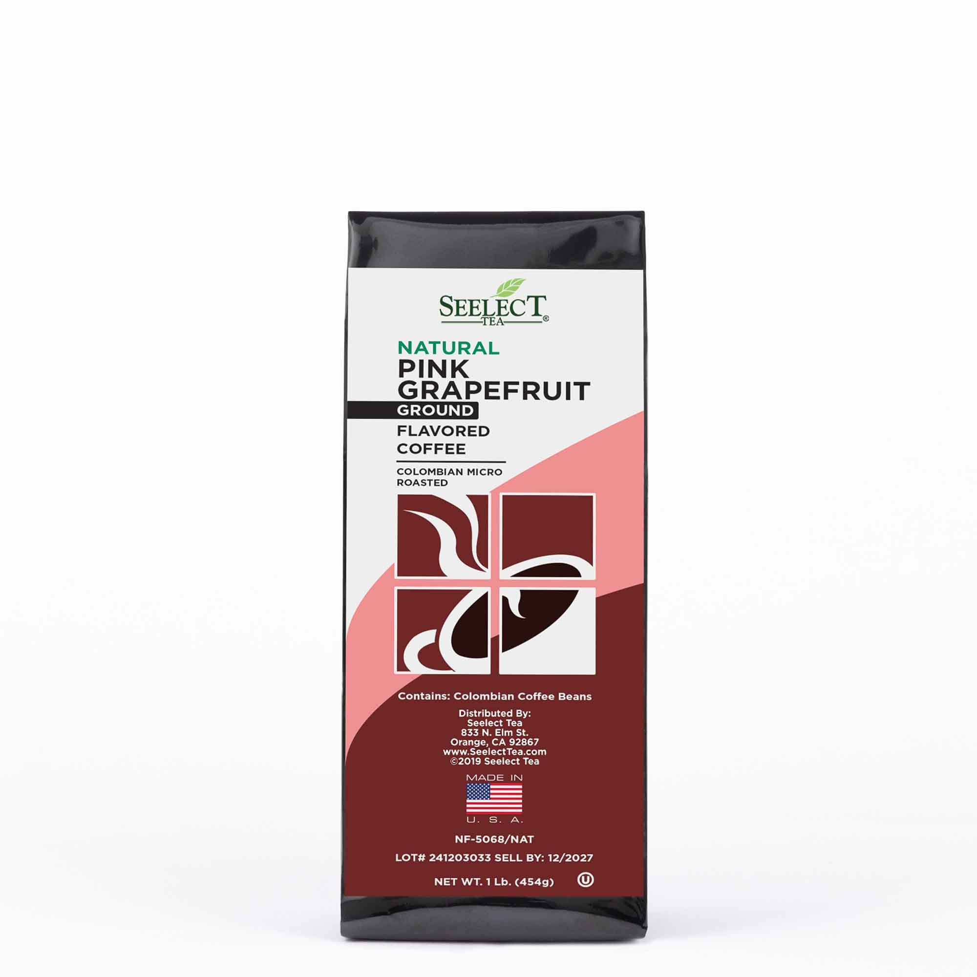 Package of Pink Grapefruit Flavored Coffee Beans