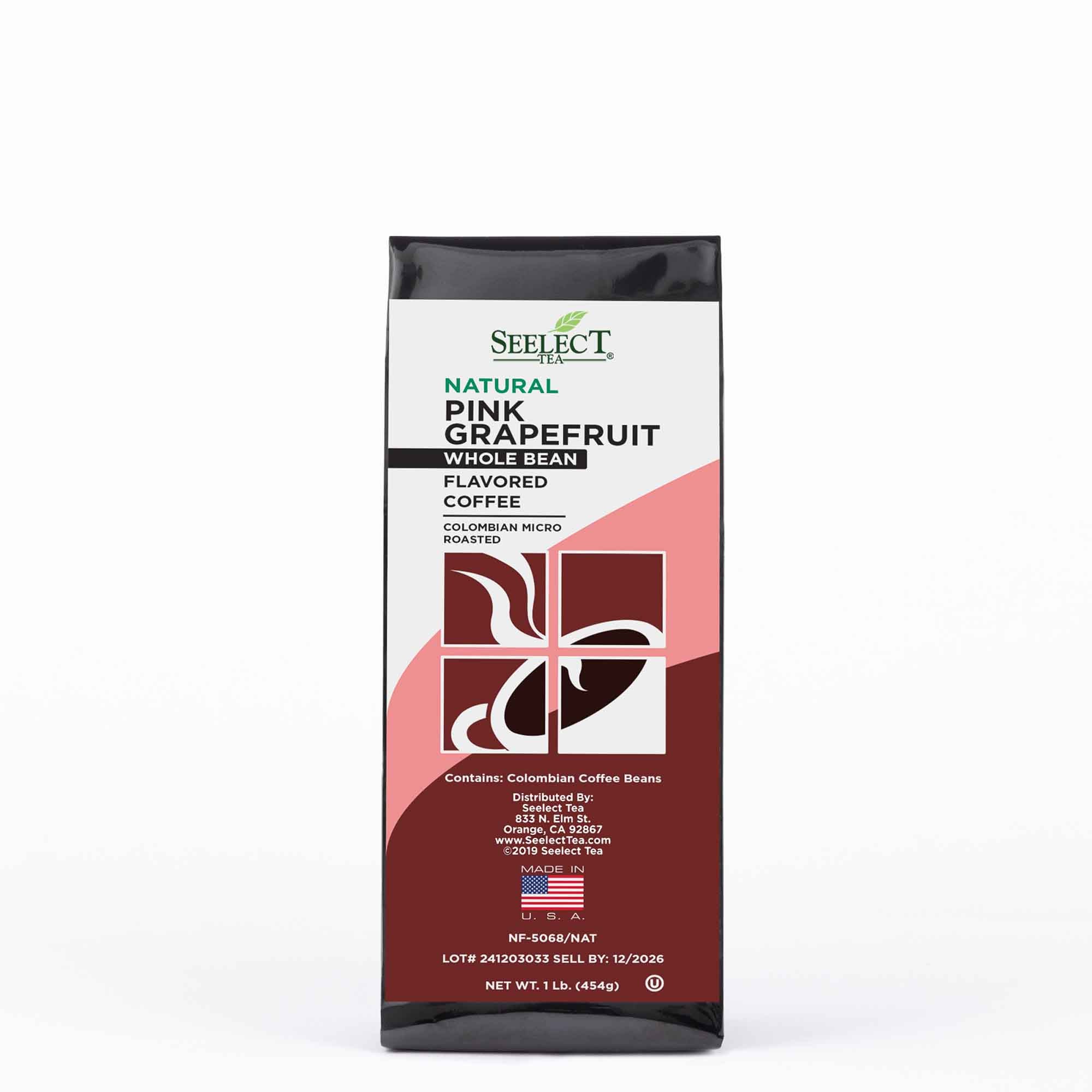 Package of Pink Grapefruit Flavored Coffee Beans
