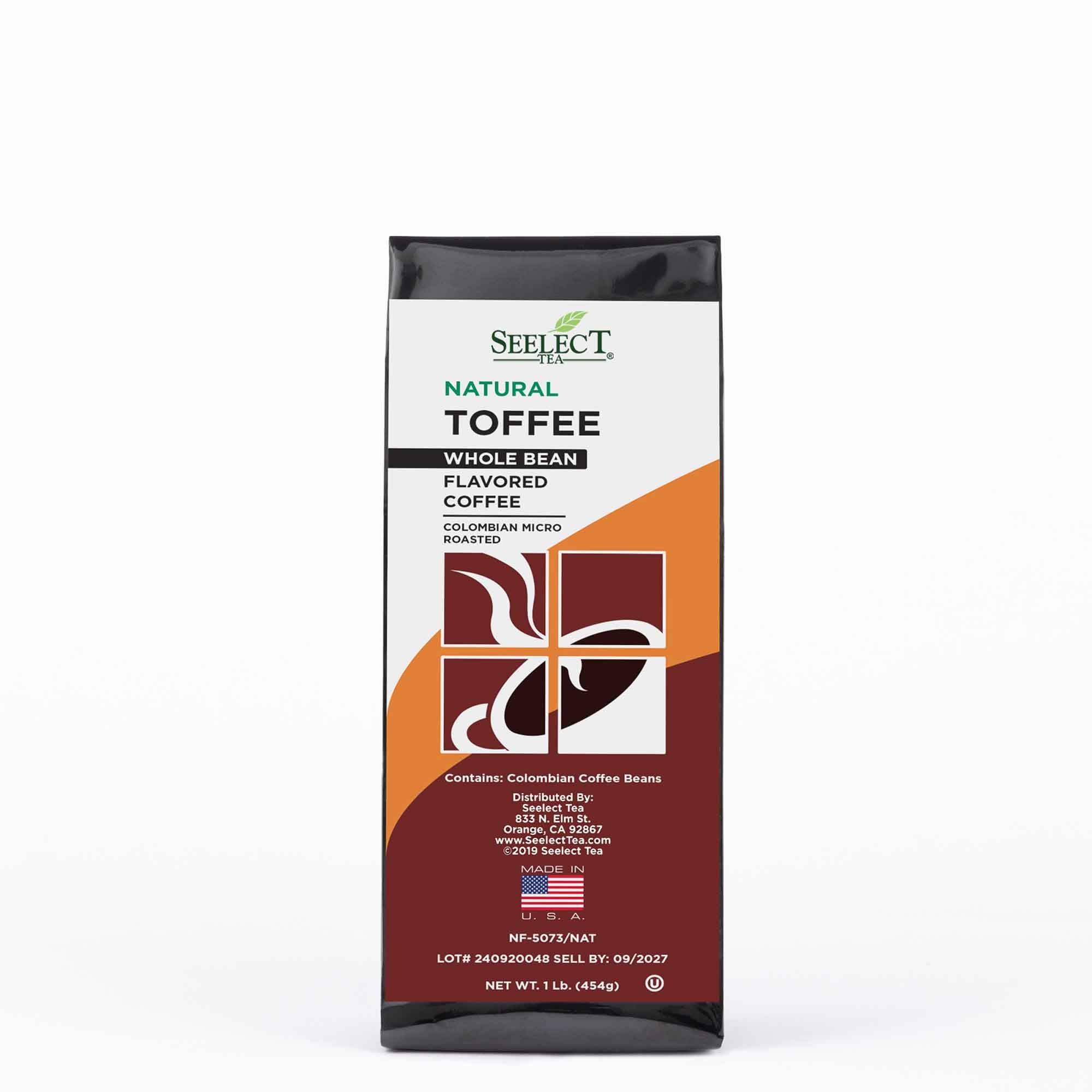 Package of Toffee Flavored Coffee Beans